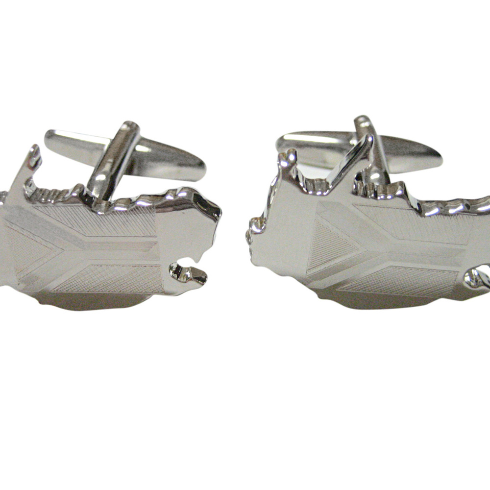 South Africa Map Shape And Flag Design Cufflinks Gem